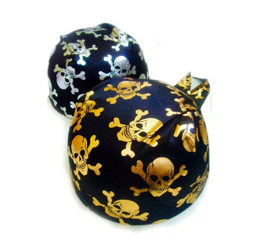 Translation missing: it.Casquete Pirata dorado y plateado colores surtidos