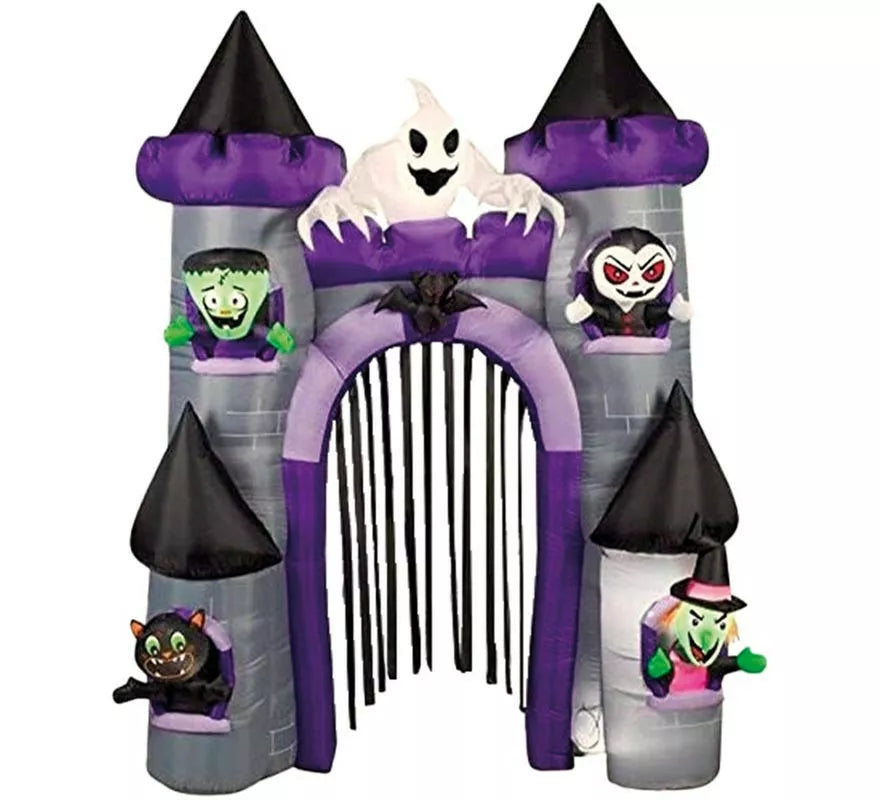 Translation missing: it.Castillo Auto Hinchable de Halloween con LEDs de 270 cm