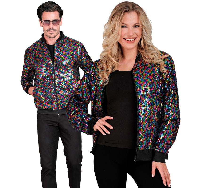 Cazadora Bomber Party Fashion multicolor para adulto