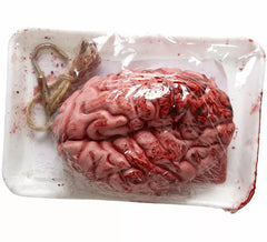 Cervello insanguinato su un piatto