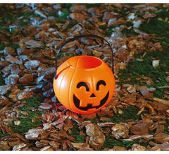 Cestino di zucca in plastica da 11 cm per Halloween