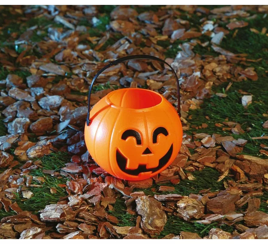 Translation missing: it.Cesta Calabaza 11 cm de plástico para Halloween