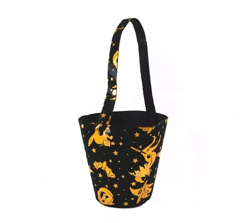 Cesta de Brujas negro y naranja de 37 cm