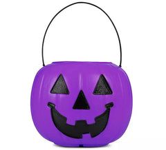 Cesto di zucca viola con manico 21,6x21,6x30,5 cm