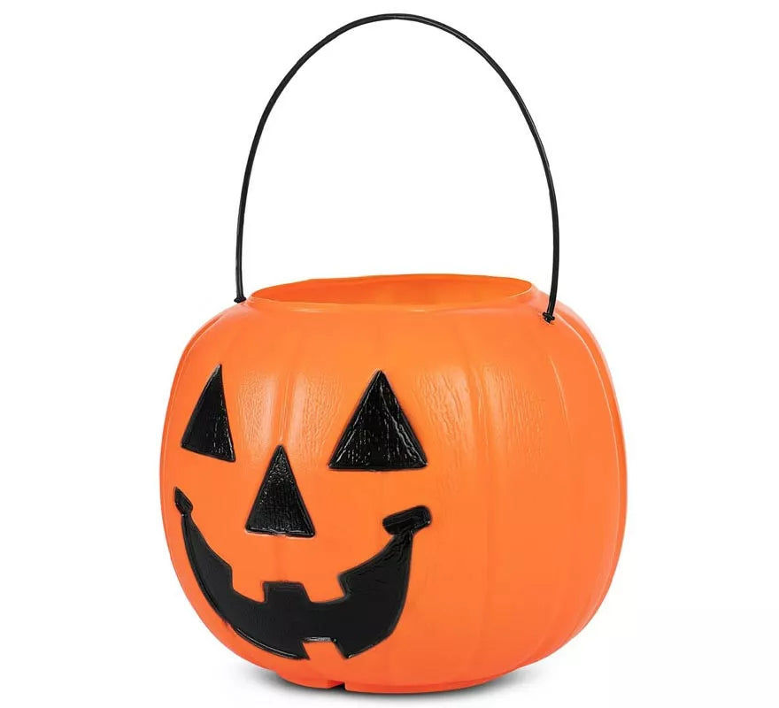 Translation missing: it.Cesta de Calabaza naranja con asa de 21,6x21,6x30,5 cm