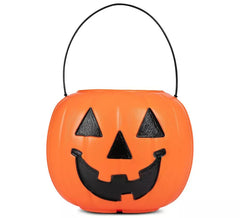 Cesto di zucca arancione con manico 21,6x21,6x30,5 cm