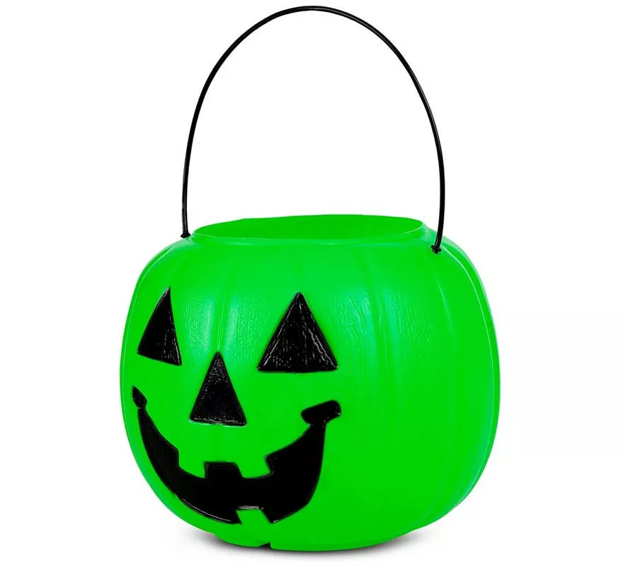 Translation missing: es.Cesta de Calabaza verde con asa de 21,6x21,6x30,5 cm