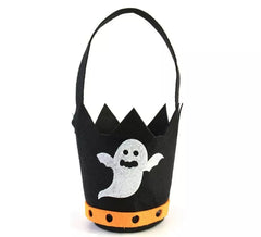 Cesto fantasma nero con garza da 30 cm