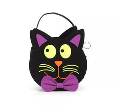 Cestino caramelle gatto in feltro 17x12x6 cm