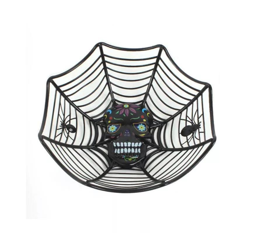 Translation missing: it.Cesta Telaraña con Calavera 27x25,5x7,5 cm en varios colores