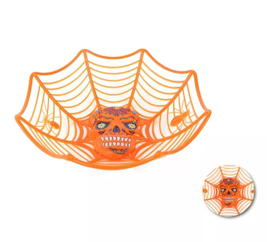 Translation missing: it.Cesta Telaraña con Calavera 27x25,5x7,5 cm en varios colores