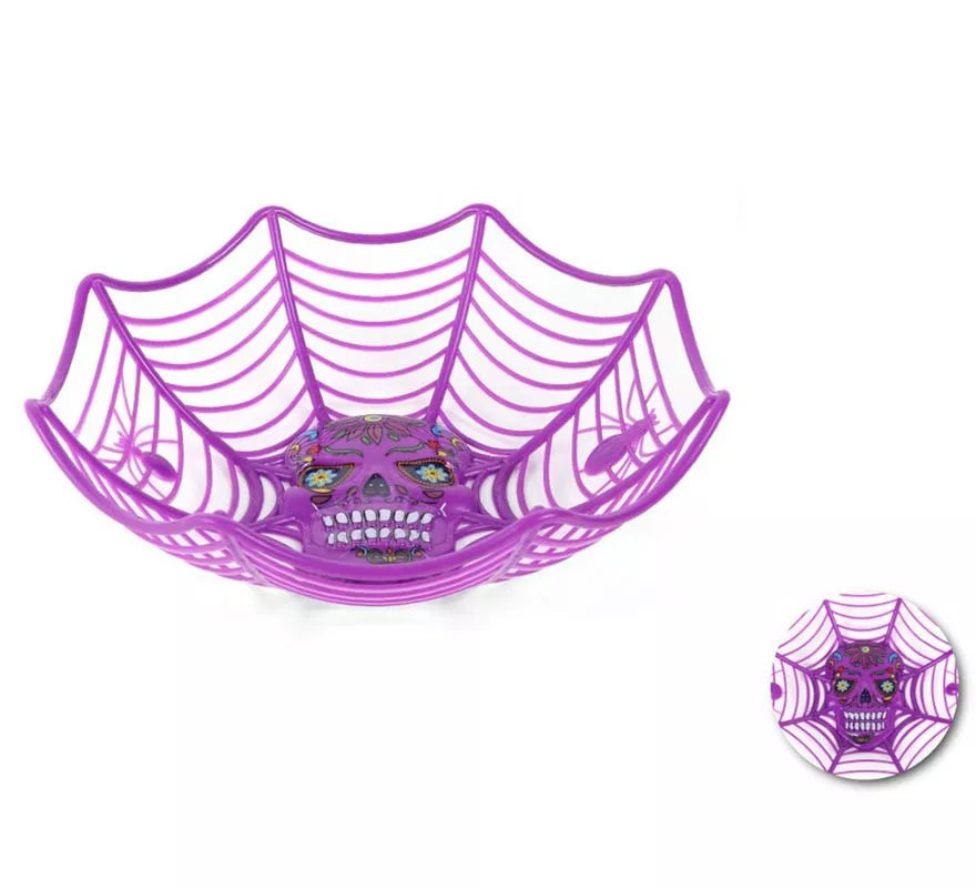 Translation missing: it.Cesta Telaraña con Calavera 27x25,5x7,5 cm en varios colores
