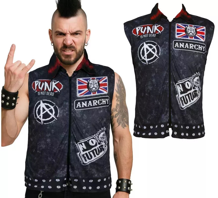 Translation missing: es.Chaleco Anarchy Punk para hombre