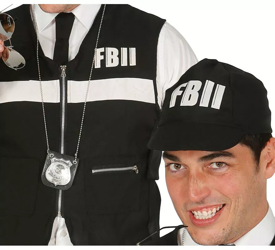 Translation missing: it.Chaleco antibalas y gorra del F.B.I. para adulto