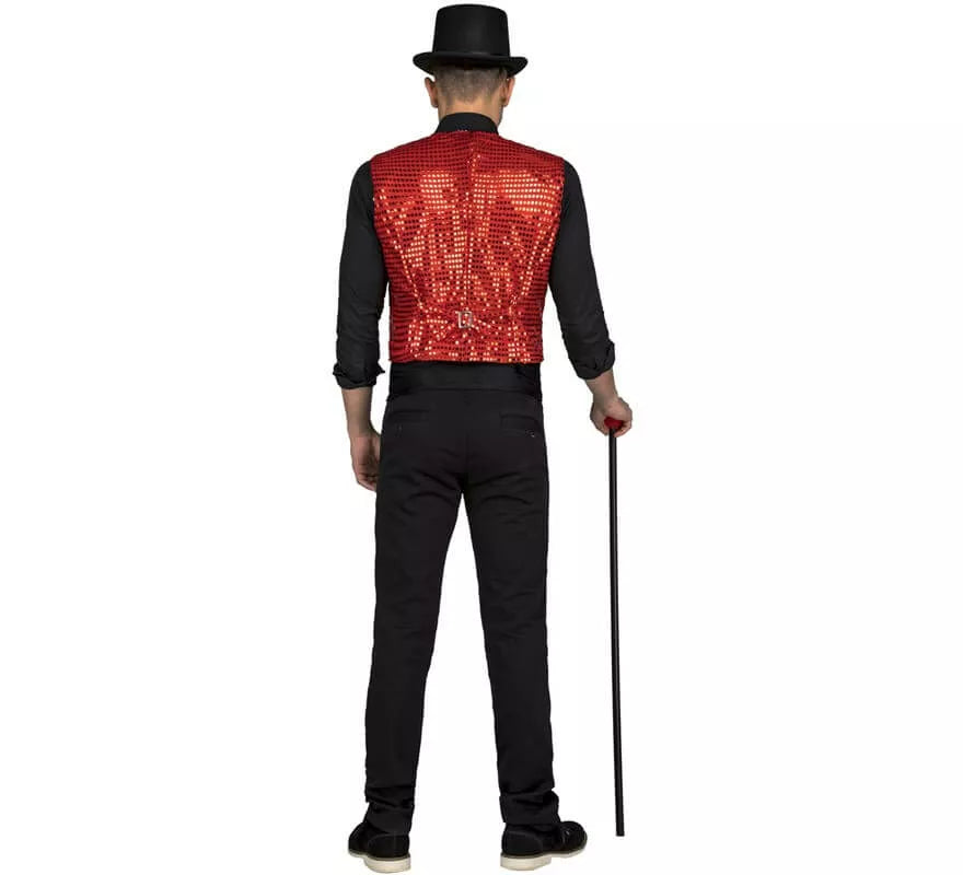 Translation missing: es.Chaleco con Pajarita Rojo para hombre