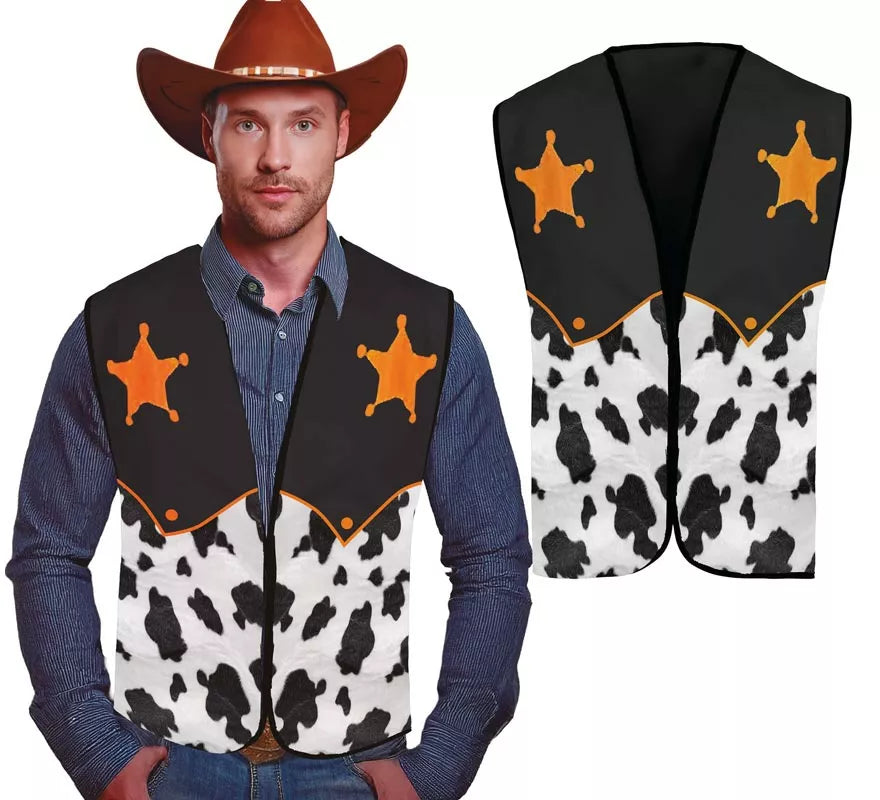 Translation missing: es.Chaleco Cowboy Sheriff para adultos