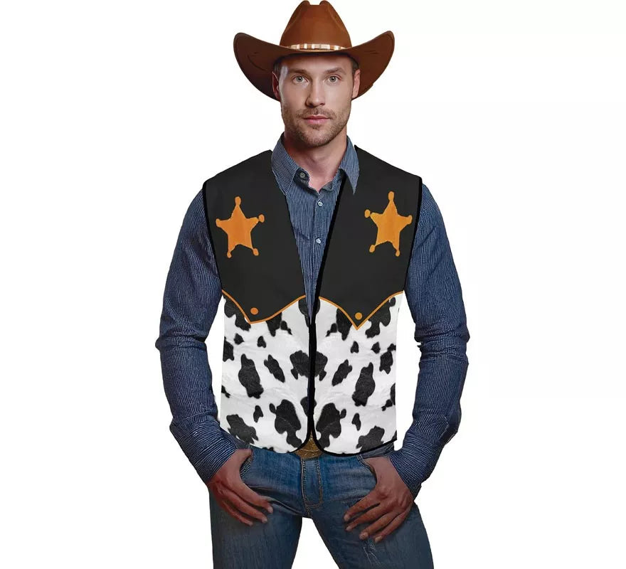 Translation missing: es.Chaleco Cowboy Sheriff para adultos