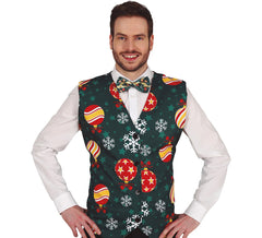 Gilet con palline di Natale per adulti