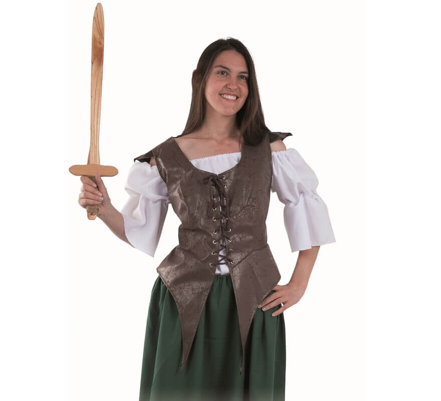 Translation missing: es.Chaleco de Guerrera Medieval para mujer