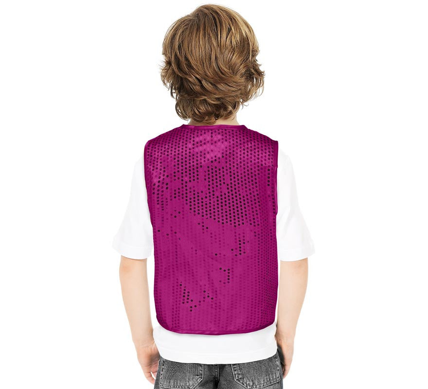 Translation missing: it.Chaleco de Lentejuelas fucsia para niños
