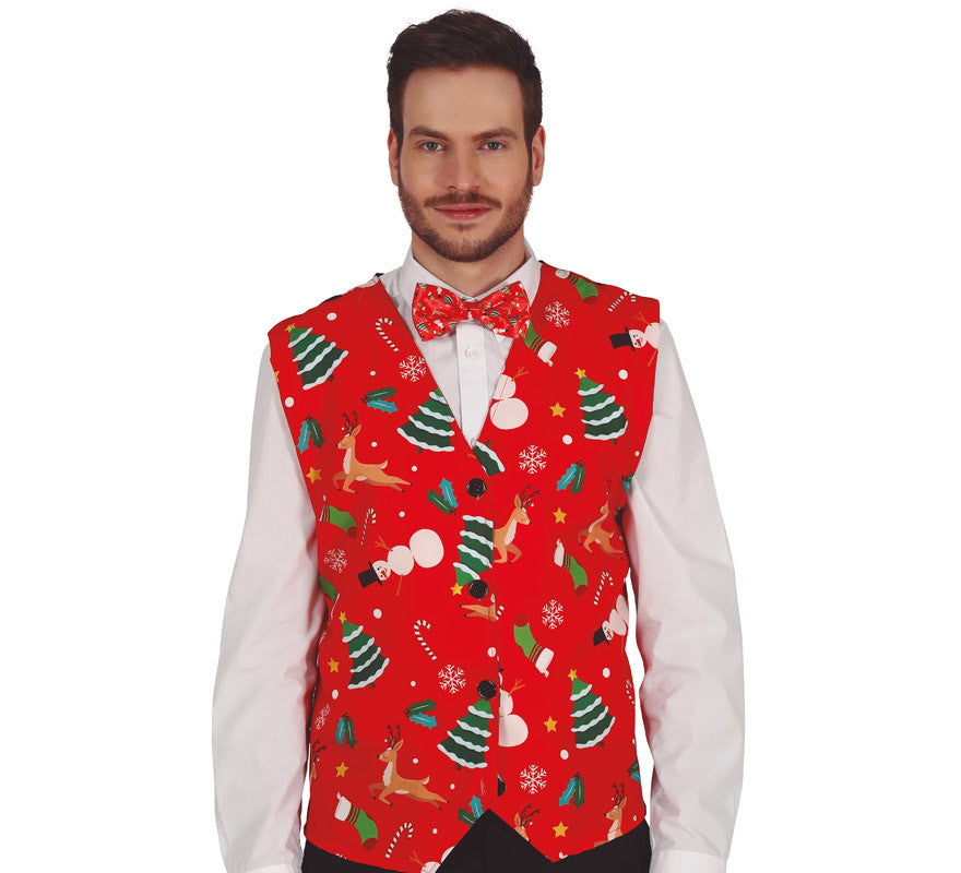 Translation missing: es.Chaleco de Navidad Rojo Adulto