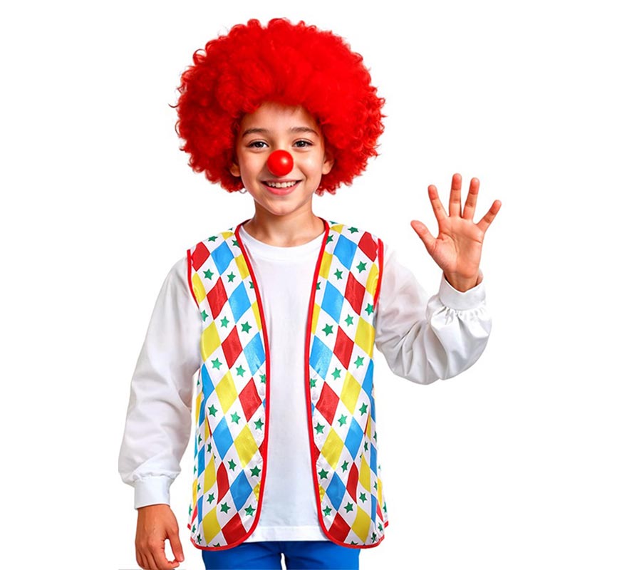 Translation missing: it.Chaleco de Payaso rombos y estrellas infantil