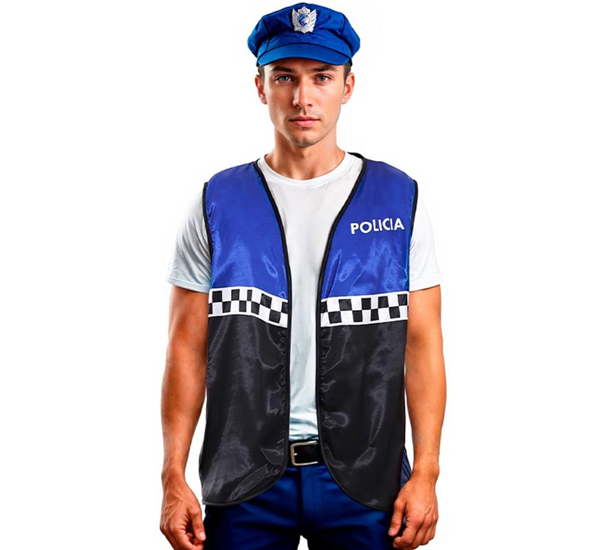 Translation missing: it.Chaleco de Policía a cuadros adulto en varios colores