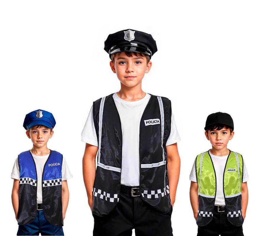 Translation missing: it.Chaleco de Policía a cuadros infantil en varios colores