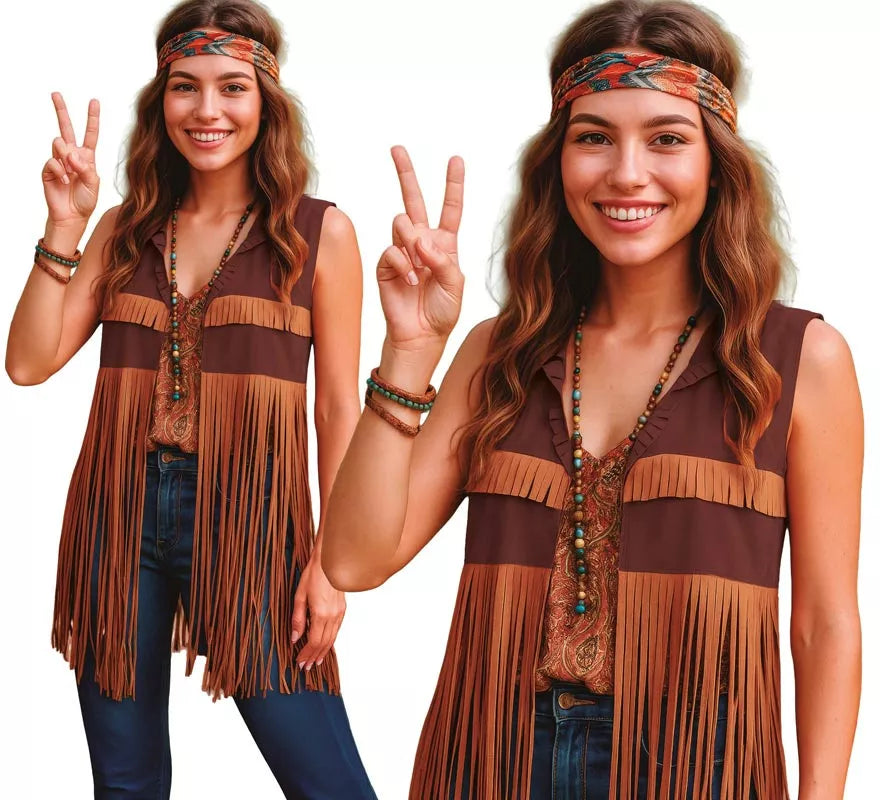 Translation missing: it.Chaleco Hippie con Flecos para mujer