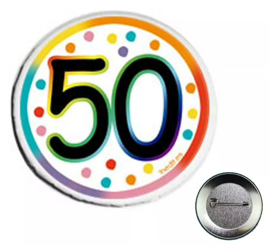 Translation missing: es.Chapa Felices 50 Años de 6 cm de diámetro