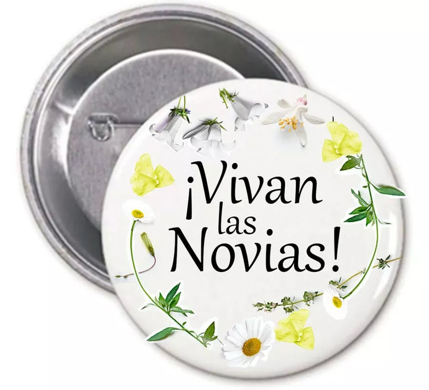 Translation missing: it.Chapa Vivan Las Novias con motivos Florales
