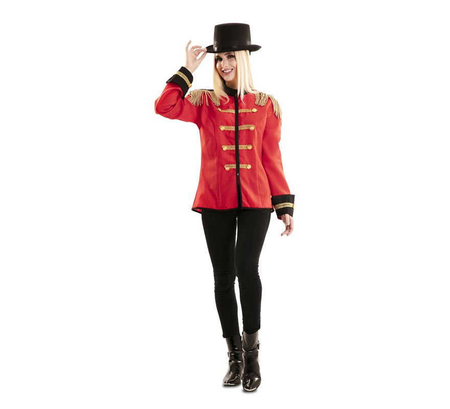 Translation missing: es.Chaqueta de Domador Roja y Dorado para mujer