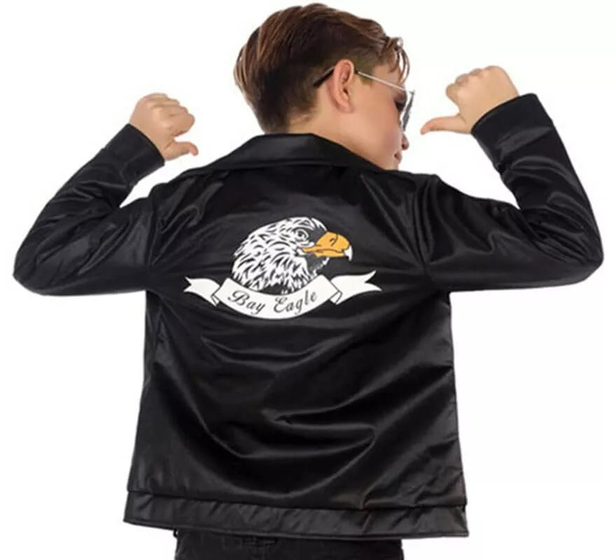 Translation missing: it.Chaqueta de Estrella Rock negra para niño