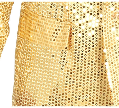Chaqueta de Lentejuelas Dorada para hombre