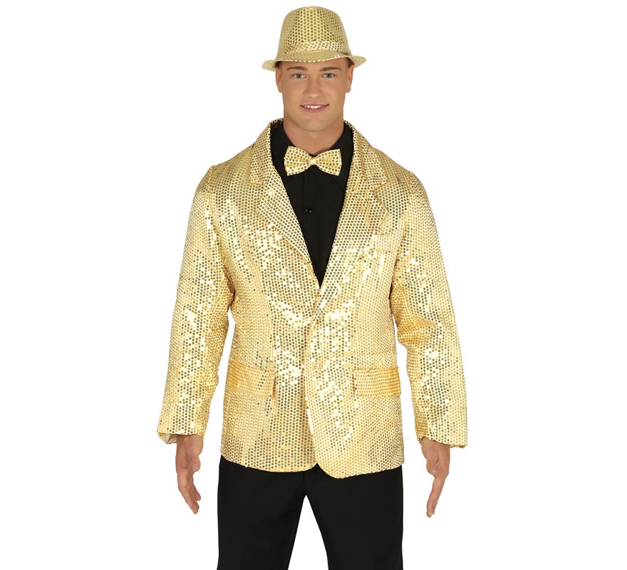 Translation missing: it.Chaqueta de Lentejuelas Dorada para hombre