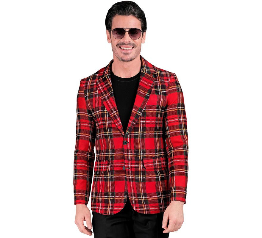 Chaqueta de Moda Fiesta rojo para hombre