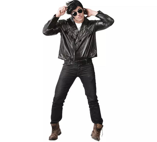 Chaqueta de Motorista o de Rockero negra para hombre