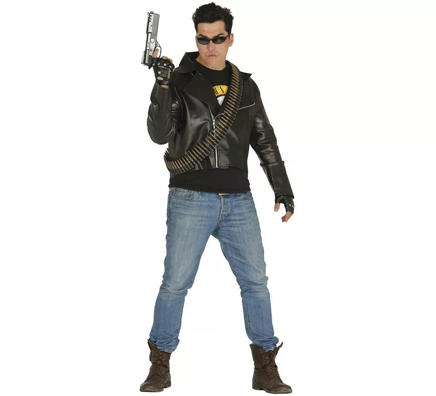 Translation missing: it.Chaqueta de Motorista o de Rockero negra para hombre
