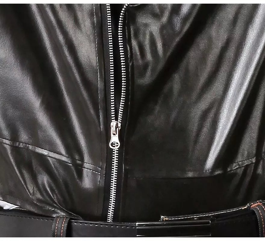 Translation missing: it.Chaqueta de Motorista o de Rockero negra para hombre