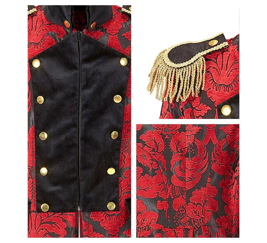 Translation missing: it.Chaqueta Jacquard época rojo para hombre