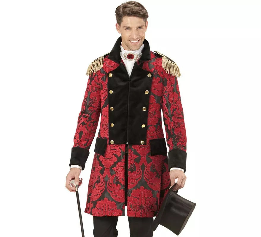 Translation missing: it.Chaqueta Jacquard época rojo para hombre