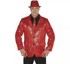 Giacca rossa con paillettes