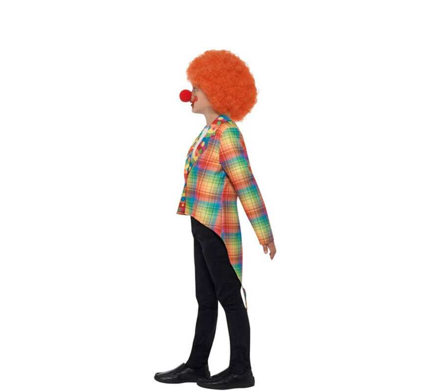 Translation missing: es.Chaqueta o Frac Multicolor a cuadros de Payaso para niña
