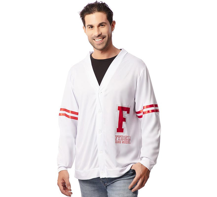 Translation missing: it.Chaqueta Universitaria de los años 50 blanca para hombre