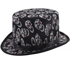 Cappello a cilindro con teschio