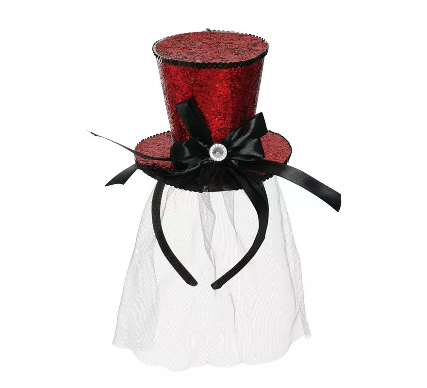 Translation missing: it.Chistera Mini Roja con Diadema