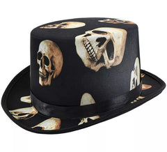 Chistera negra con Calaveras