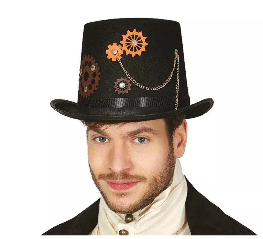 Translation missing: it.Chistera Steampunk Negra Elegante