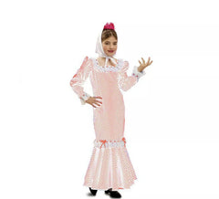 Costume chulapa o madrileña bianco per bambina