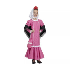 Costume da chulapa rosa per bambina e bebé